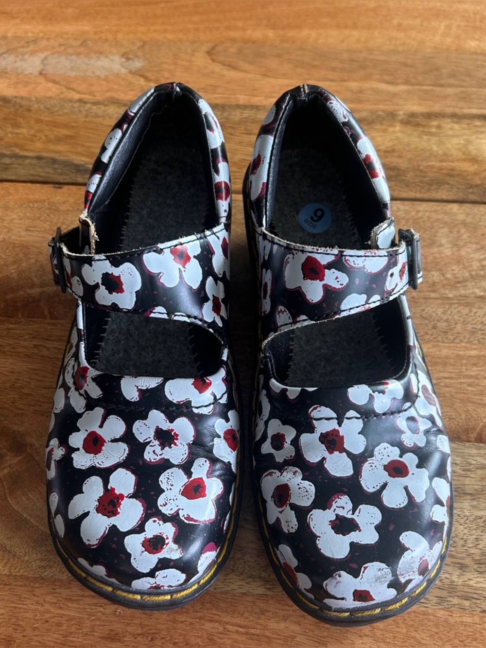 Rare Doc Martens Mary Jane shoes with one strap pansy